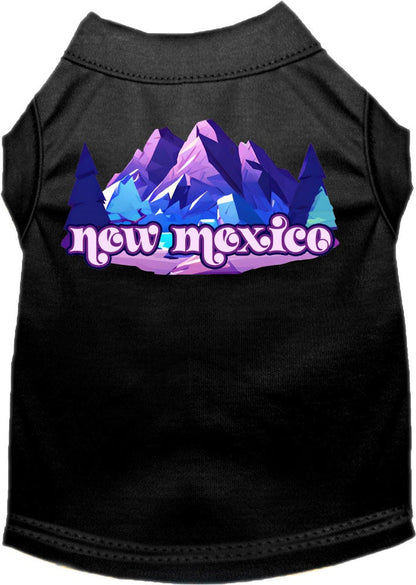 Camiseta serigrafiada para perros y gatos, "New Mexico Alpine Pawscape"