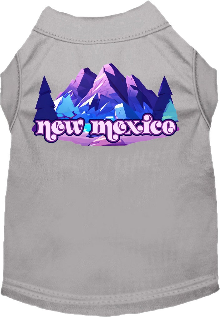 Camiseta serigrafiada para perros y gatos, "New Mexico Alpine Pawscape"