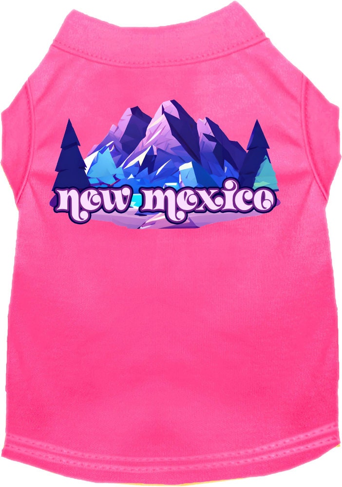 Camiseta serigrafiada para perros y gatos, "New Mexico Alpine Pawscape"