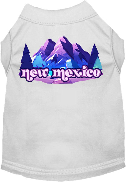 Camiseta serigrafiada para perros y gatos, "New Mexico Alpine Pawscape"