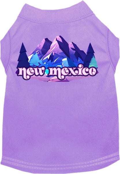 Camiseta serigrafiada para perros y gatos, "New Mexico Alpine Pawscape"