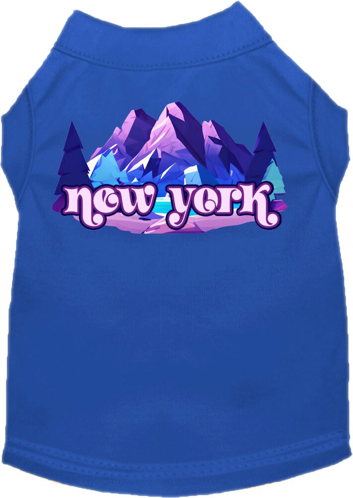 Camiseta serigrafiada para perros y gatos, "New York Alpine Pawscape"