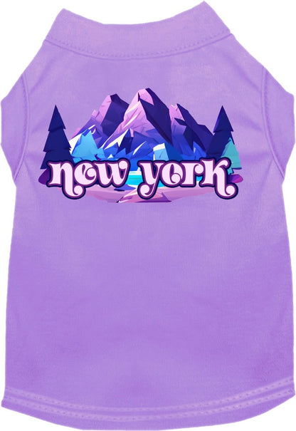 Camiseta serigrafiada para perros y gatos, "New York Alpine Pawscape"