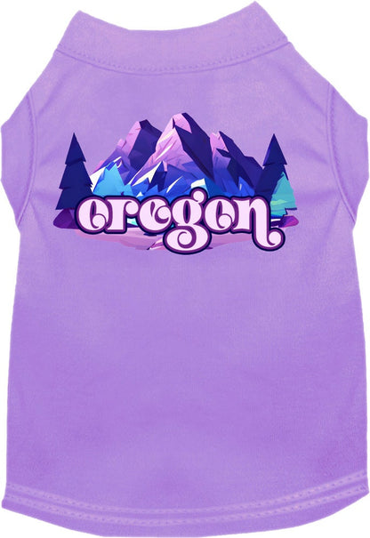 Camiseta serigrafiada para perros y gatos, "Oregon Alpine Pawscape"