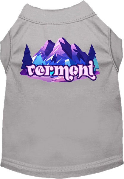 Camiseta con estampado de mascotas para perros y gatos, "Vermont Alpine Pawscape"