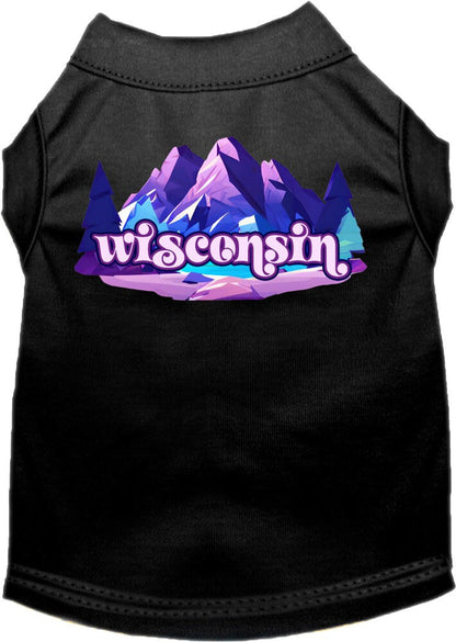 Camiseta serigrafiada para perros y gatos, "Wisconsin Alpine Pawscape"