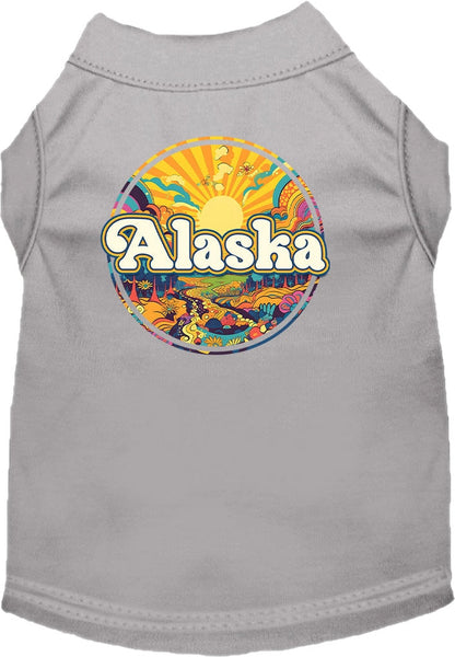 Camiseta serigrafiada para perros y gatos, "Alaska Trippy Peaks"