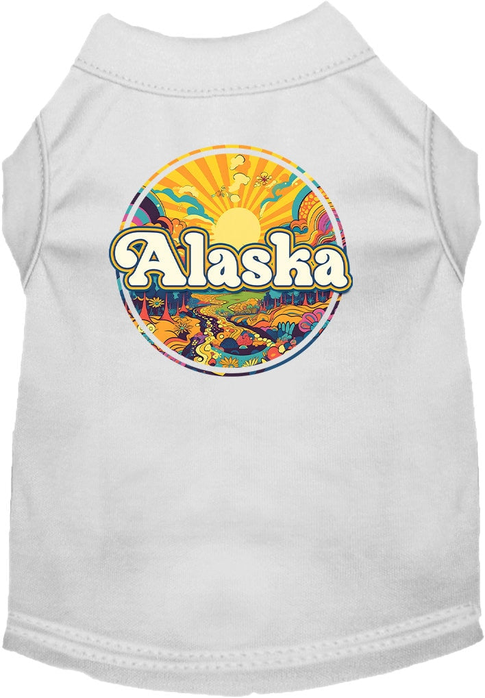 Camiseta serigrafiada para perros y gatos, "Alaska Trippy Peaks"