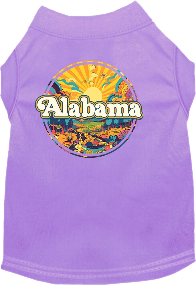 Camiseta serigrafiada para perros y gatos, "Alabama Trippy Peaks"