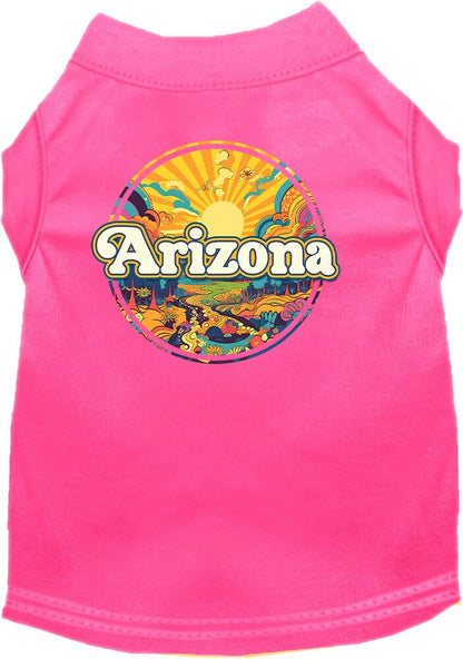 Camiseta serigrafiada para perros y gatos, "Arizona Trippy Peaks"