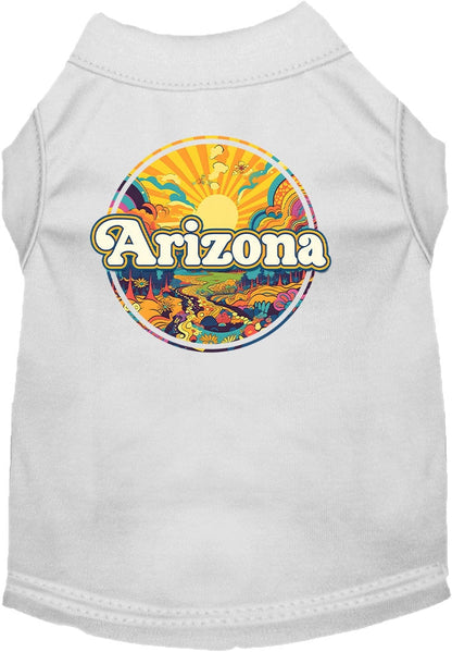 Camiseta serigrafiada para perros y gatos, "Arizona Trippy Peaks"