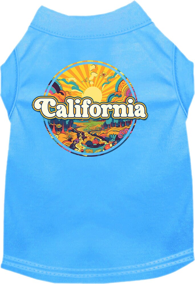 Camiseta serigrafiada para perros y gatos, "California Trippy Peaks"