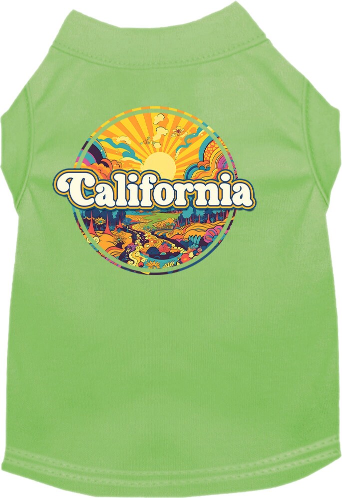 Camiseta serigrafiada para perros y gatos, "California Trippy Peaks"