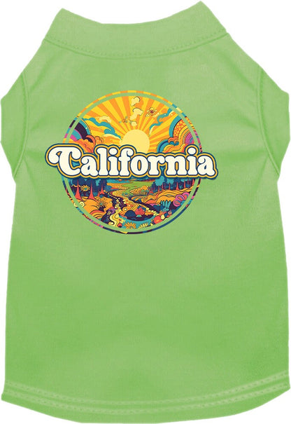 Camiseta serigrafiada para perros y gatos, "California Trippy Peaks"