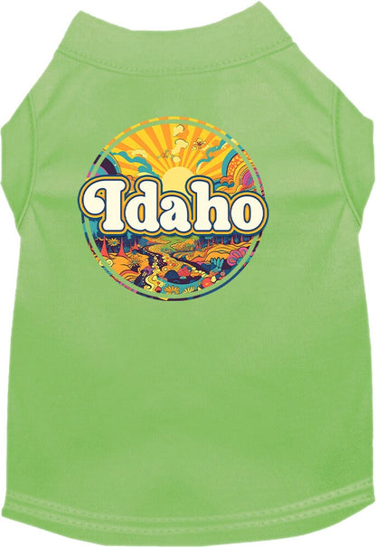 Camiseta serigrafiada para perros y gatos, "Idaho Trippy Peaks"