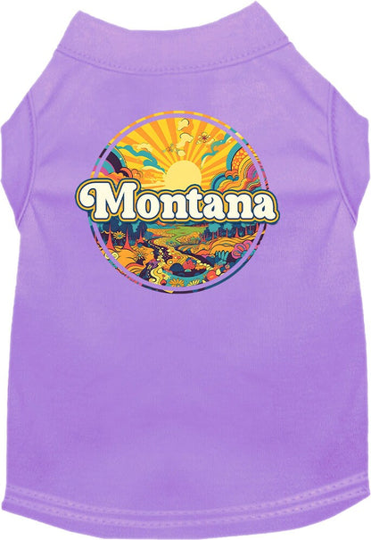 Camiseta serigrafiada para perros y gatos, "Montana Trippy Peaks"