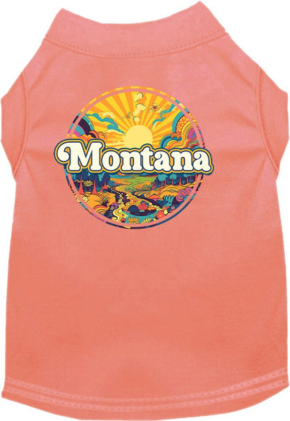 Camiseta serigrafiada para perros y gatos, "Montana Trippy Peaks"