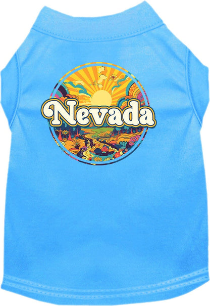 Camiseta serigrafiada para perros y gatos, "Nevada Trippy Peaks"