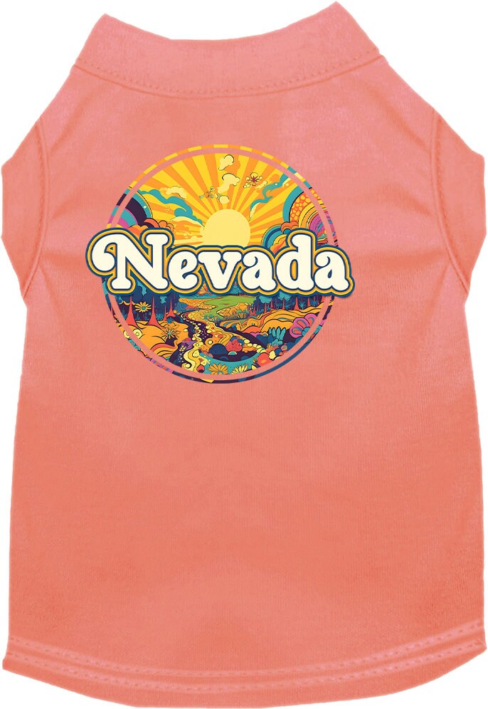 Camiseta serigrafiada para perros y gatos, "Nevada Trippy Peaks"