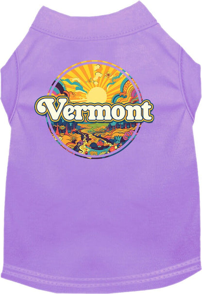 Camiseta serigrafiada para perros y gatos, "Vermont Trippy Peaks"