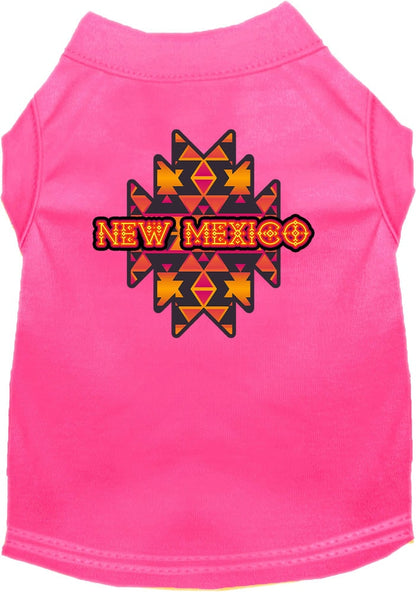 Camiseta serigrafiada para perros y gatos, para mascotas pequeñas y medianas (tallas XS a XL), "Tribal Navajo de Nuevo México"