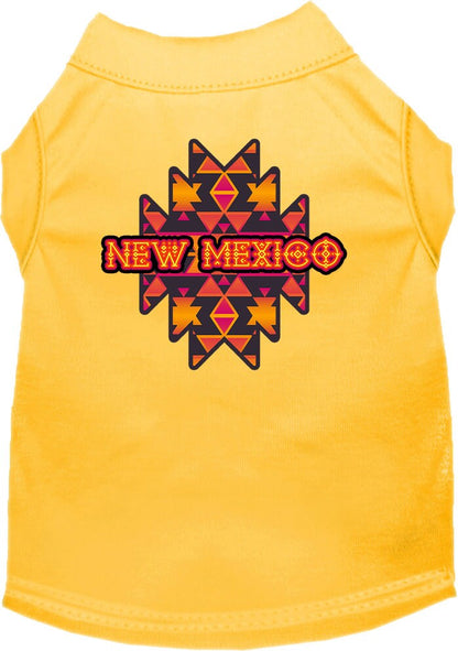 Camiseta serigrafiada para perros y gatos, para mascotas pequeñas y medianas (tallas XS a XL), "Tribal Navajo de Nuevo México"