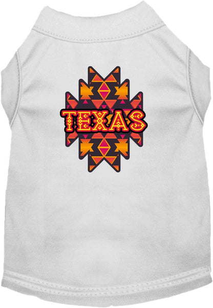 Pet Dog & Cat Screen Printed Shirt for Medium to Large Pets (Sizes 2XL-6XL), "Texas Navajo Tribal"