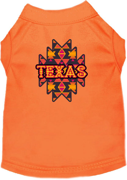 Camiseta serigrafiada para perros y gatos, para mascotas pequeñas y medianas (tallas XS a XL), "Texas Navajo Tribal"