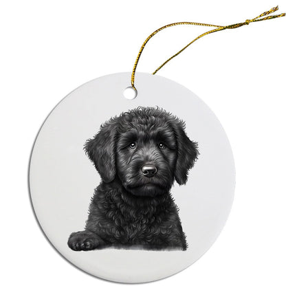 Dog Breed Christmas Ornament, "Labradoodle"