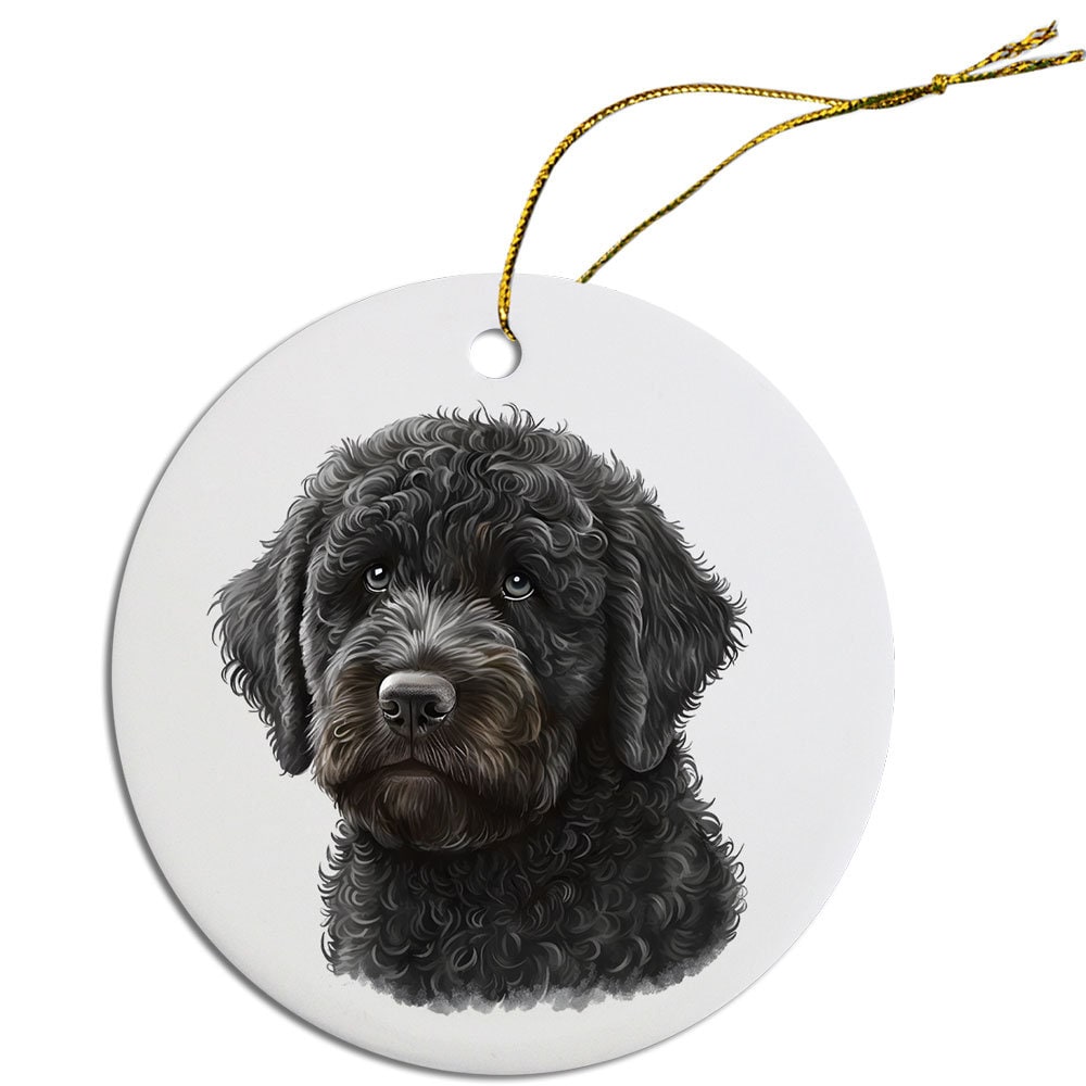 Dog Breed Christmas Ornament, "Labradoodle"