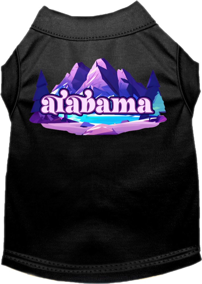 Camiseta serigrafiada para perros y gatos, "Alabama Alpine Pawscape"