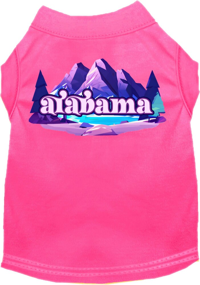 Camiseta serigrafiada para perros y gatos, "Alabama Alpine Pawscape"