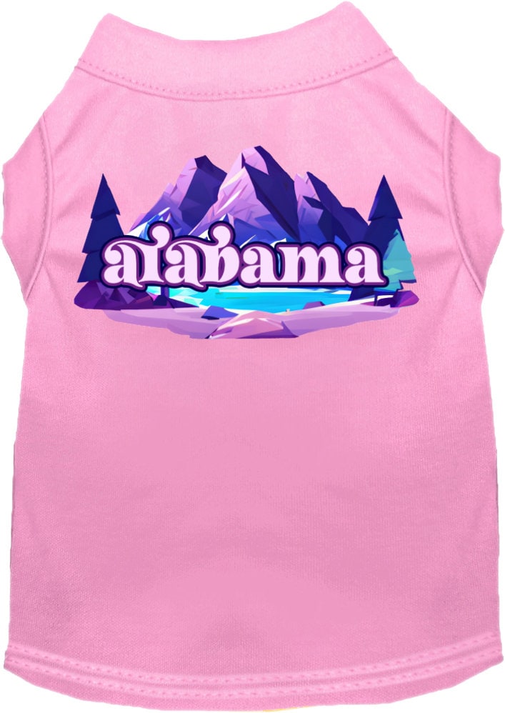 Camiseta serigrafiada para perros y gatos, "Alabama Alpine Pawscape"