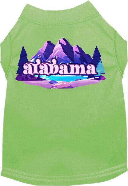 Camiseta serigrafiada para perros y gatos, "Alabama Alpine Pawscape"