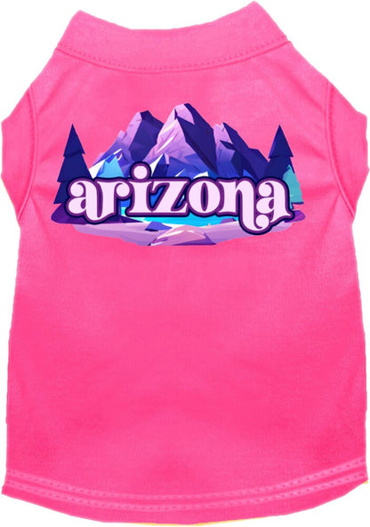 Camiseta serigrafiada para perros y gatos, "Arizona Alpine Pawscape"