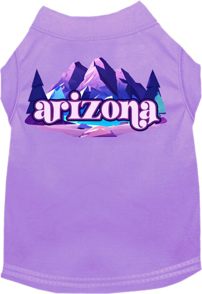 Camiseta serigrafiada para perros y gatos, "Arizona Alpine Pawscape"