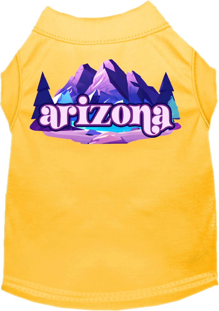 Camiseta serigrafiada para perros y gatos, "Arizona Alpine Pawscape"