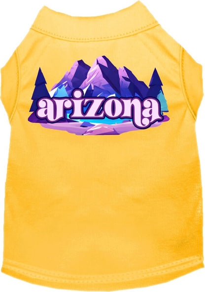 Camiseta serigrafiada para perros y gatos, "Arizona Alpine Pawscape"