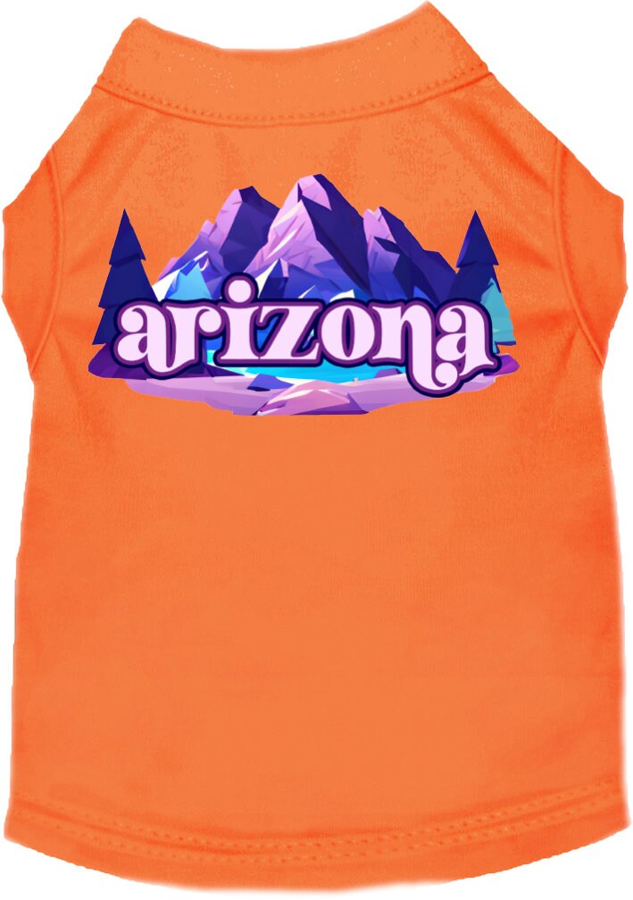 Camiseta serigrafiada para perros y gatos, "Arizona Alpine Pawscape"