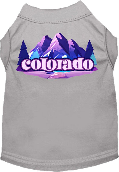 Camiseta serigrafiada para perros y gatos, "Colorado Alpine Pawscape"