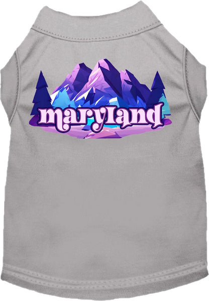 Camiseta serigrafiada para perros y gatos, "Maryland Alpine Pawscape"