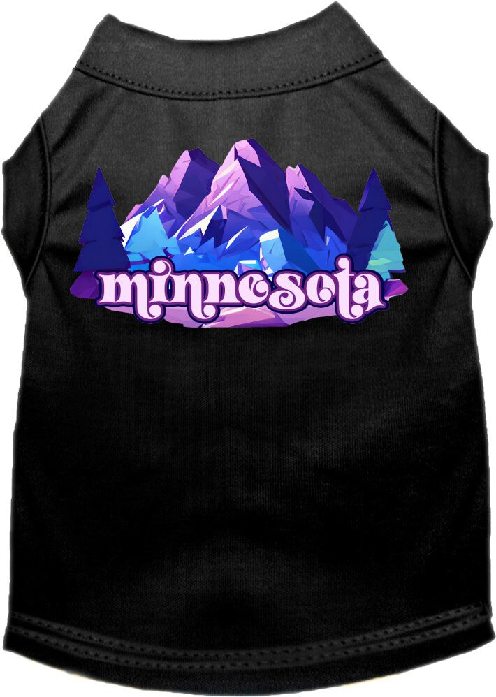 Camiseta serigrafiada para perros y gatos, "Minnesota Alpine Pawscape"