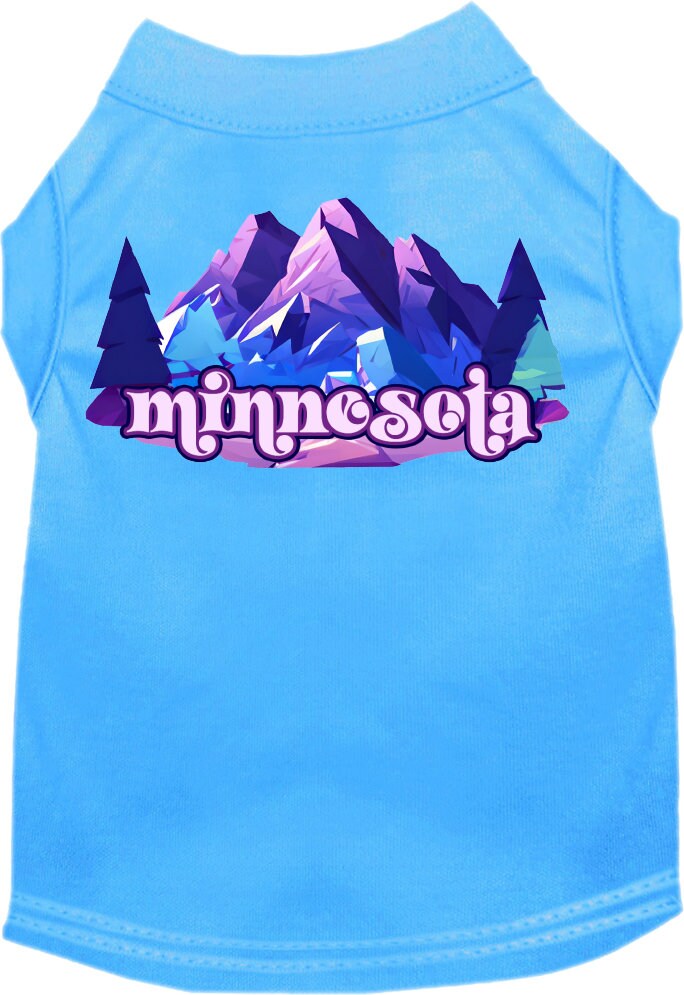 Camiseta serigrafiada para perros y gatos, "Minnesota Alpine Pawscape"