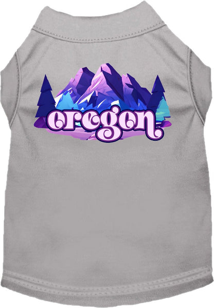 Camiseta serigrafiada para perros y gatos, "Oregon Alpine Pawscape"