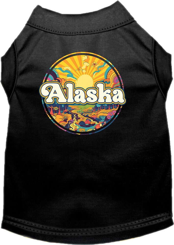 Camiseta serigrafiada para perros y gatos, "Alaska Trippy Peaks"