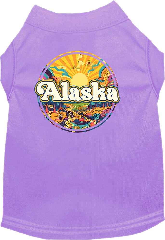 Camiseta serigrafiada para perros y gatos, "Alaska Trippy Peaks"