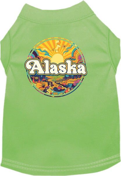 Camiseta serigrafiada para perros y gatos, "Alaska Trippy Peaks"