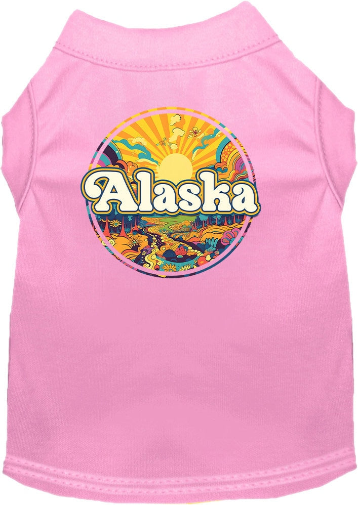 Camiseta serigrafiada para perros y gatos, "Alaska Trippy Peaks"