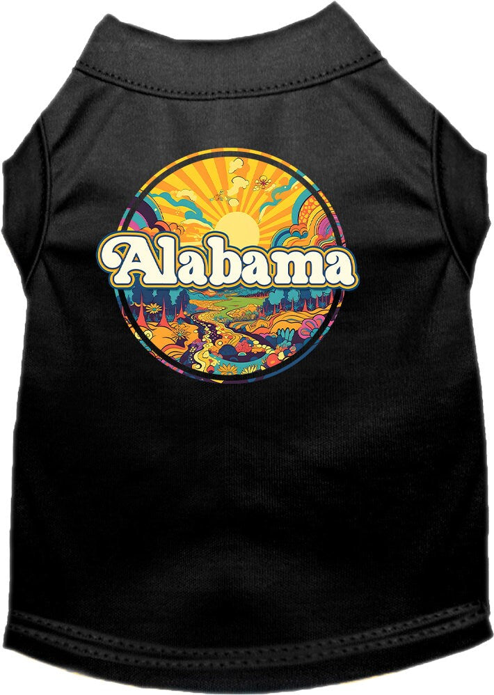 Camiseta serigrafiada para perros y gatos, "Alabama Trippy Peaks"