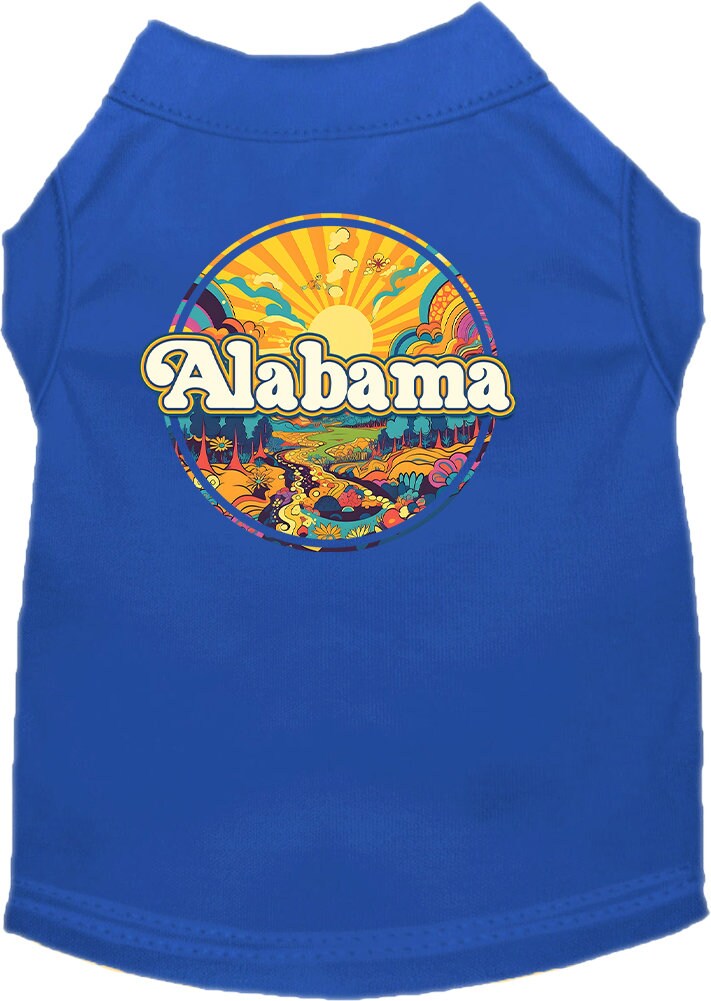 Camiseta serigrafiada para perros y gatos, "Alabama Trippy Peaks"